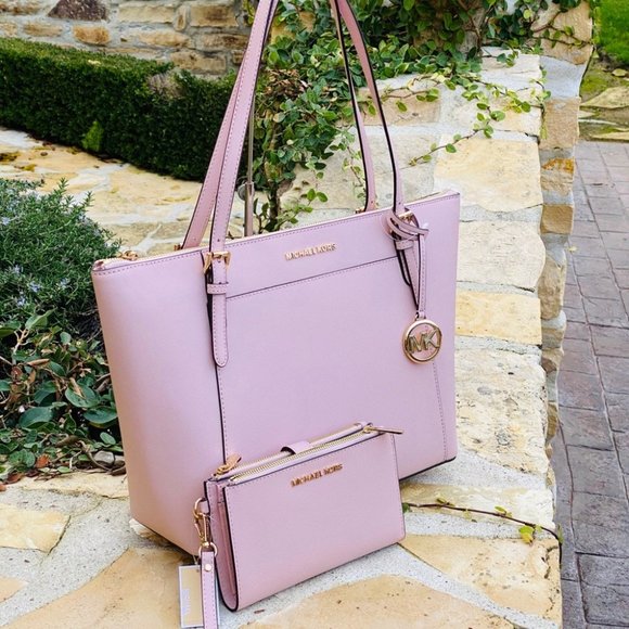 NWT Michael Kors Ciara top zip tote&wallet blossom